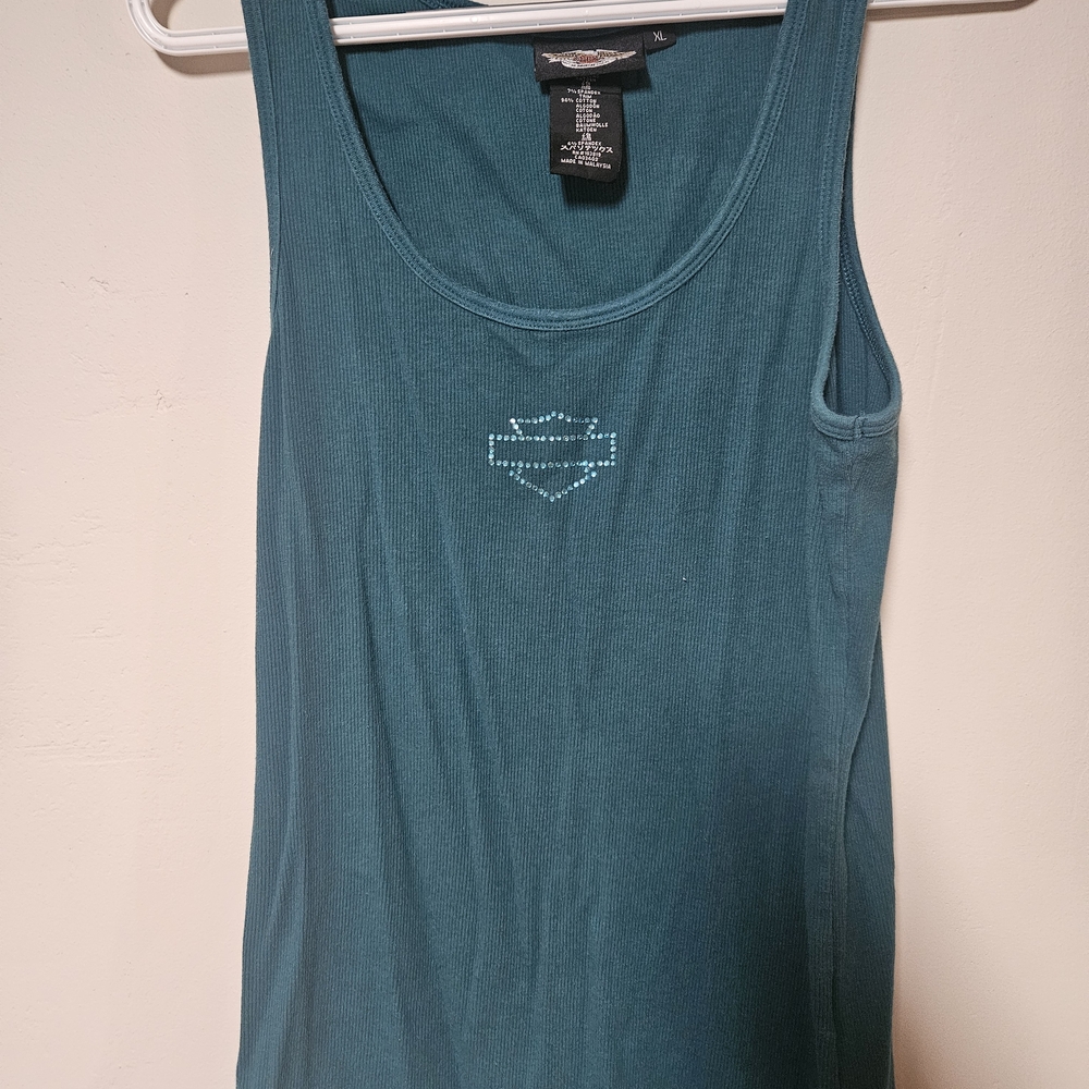 Harley-Davidson Turquoise Tank Top